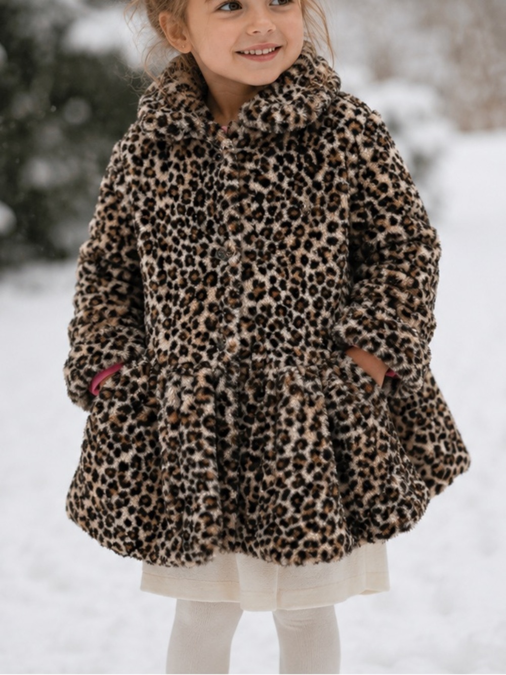 Girls Juicy couture leopard print jacket. Soft, cozy. Excellent condition size 6